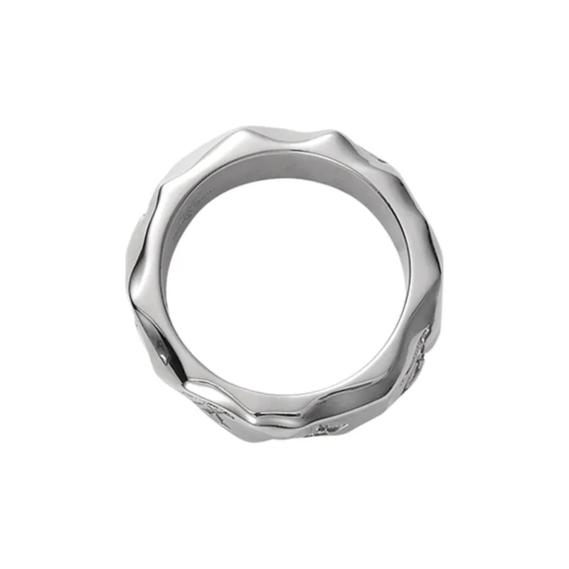 LOUIS VUITTON Metal Rings Men's Silver-3