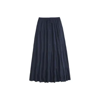 Hollister Casual Long Skirts Women's Marine Blue