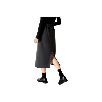 Mo Han Yi Mei Casual Long Skirts Women's Gray