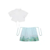 White+Lily of The Valley Clothing Sets