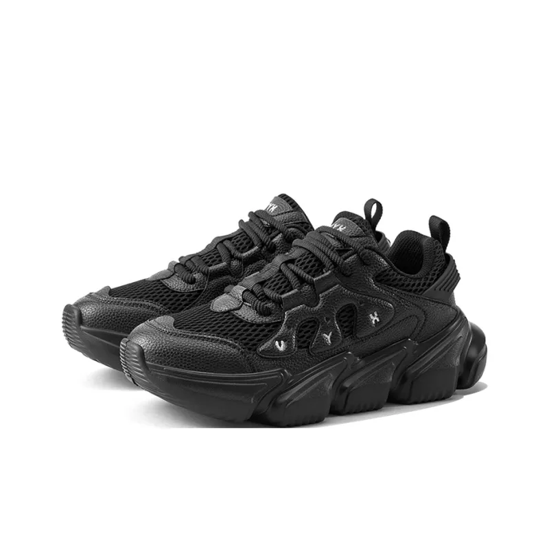 V.YERXU Cushioning, Slip Resistant, Abrasion Resistant, Coverage, Height Increasing Low Top Chunky Sneakers Men's-1