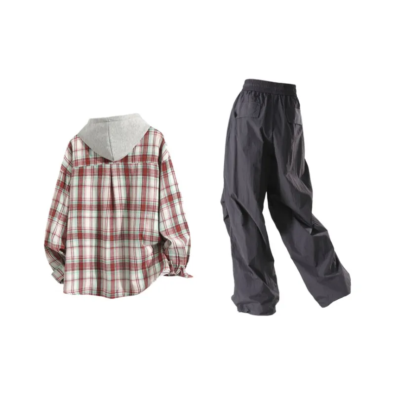 LIVINGTOWN Shirt Matching Set Unisex-1