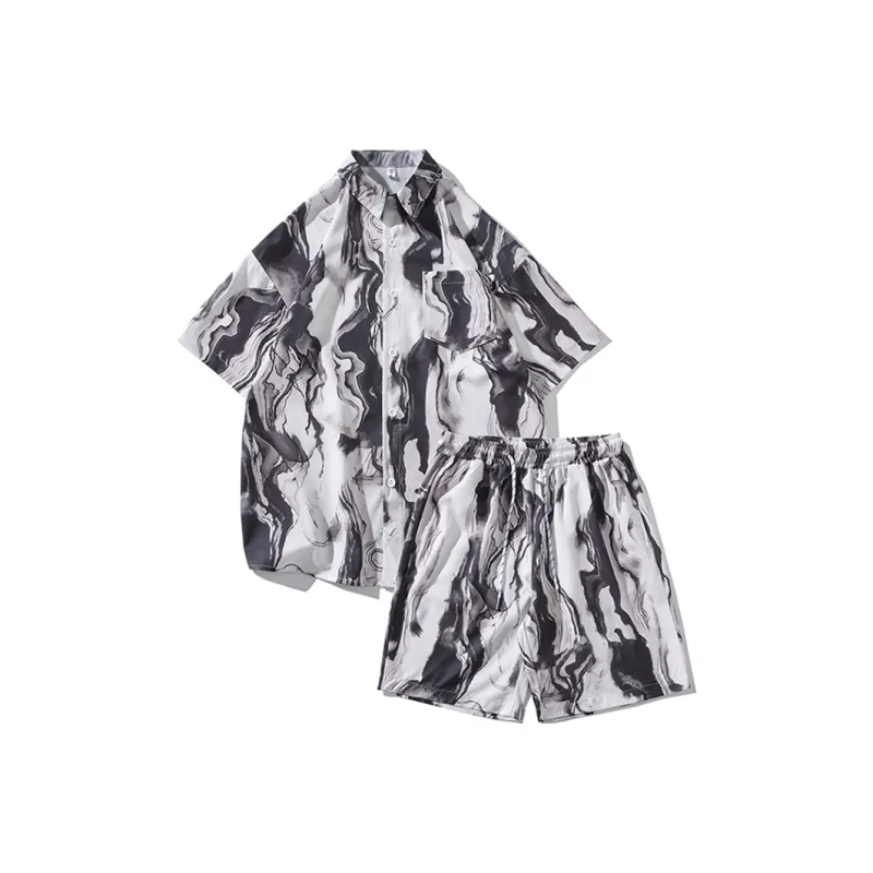 Fakeyoung Shirt Matching Set Unisex-0
