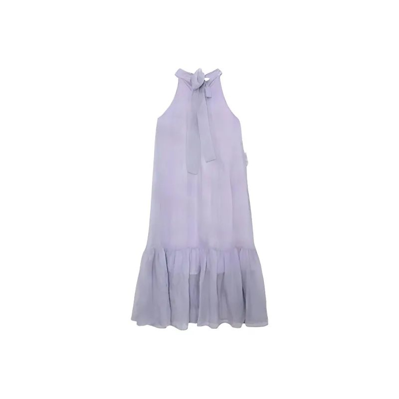 IQC Sleeveless Dresses Women's Purple-1