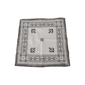 COSTUME NATIONAL Cotton Silk Scarves Men's Gray