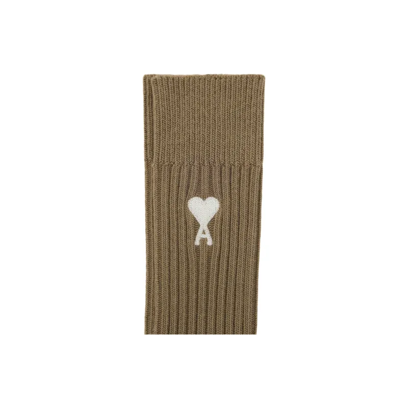 AMIPARIS Mid Calf Socks Men's 1 Pack Brown-2