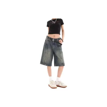 KVIV Denim Shorts Men Vintage Blue 
