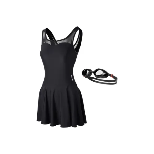 Erke One piece Swimsuit Women's Two Piece Set Black