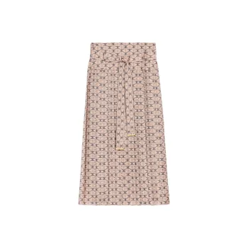 CELINE Pleated Skirt In Silk Georgette