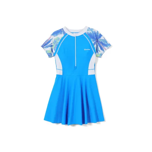 QIAODAN One piece Swimsuit Women's Blue