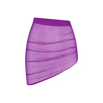 SKIMS WARP KNIT COVER UP RUCHED SARONG Swim Dresses & Skirts Women's VIOLET/Violet