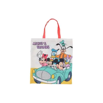 Disney Polyester Tote Bag, Shopping Bag, Handbag Unisex White & Green