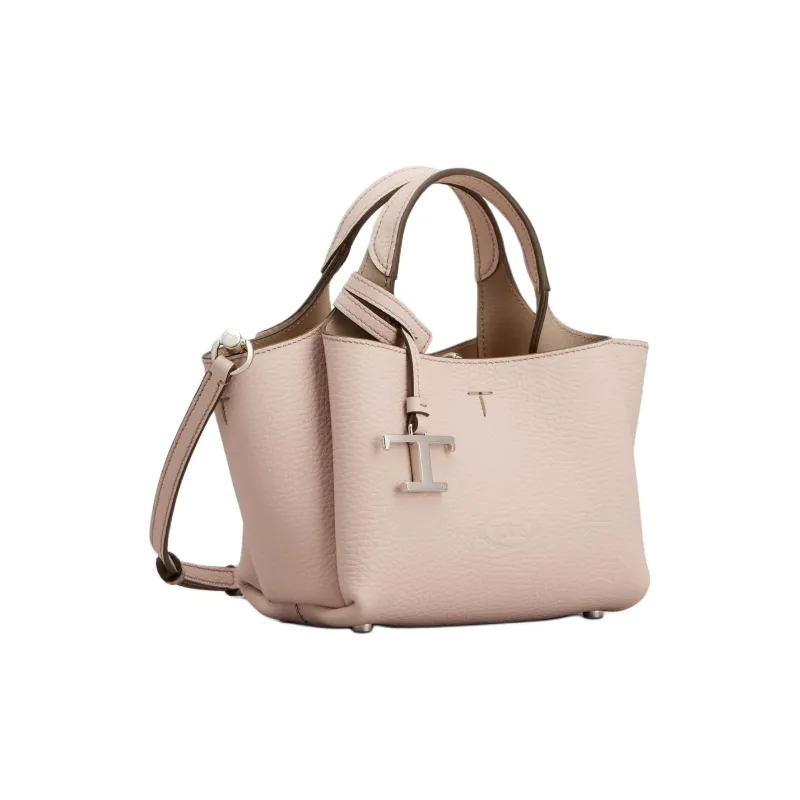 TOD'S Calfskin One Shoulder Handbag Mini Women's Pink-1