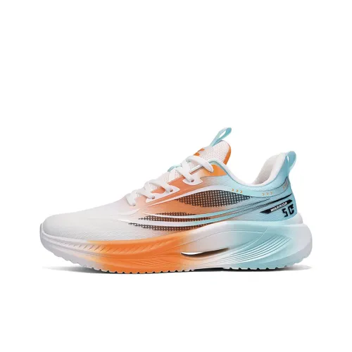 Warrior Height Increasing Abrasion Resistant Lightweight Breathable Slip Resistant Low Top Running Shoes Men's
