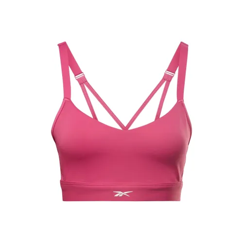 Reebok Lux Strappy Sports Bra Sports Underwear Women's Pink