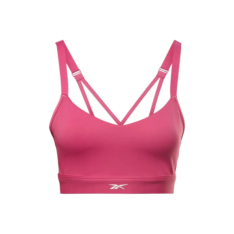 Reebok Lux Strappy Sports Bra Sports Underwear Women's Pink-0