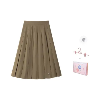 Tokyo Season Casual Long Skirt Women's Khaki Skirt