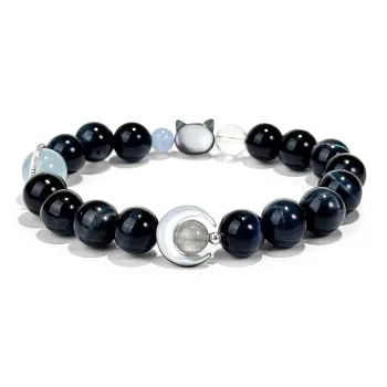 PUTUOSHANWENCHUANG Tiger's Eye Stone Bracelets Unisex