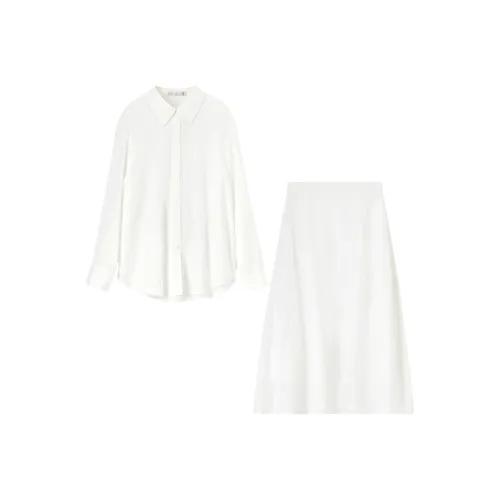 SENTUBILA Skirt Set Women's Ecru