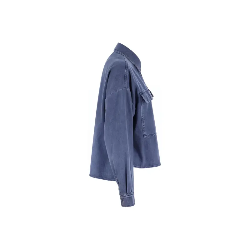 WEEKEND MaxMara Zemira Button Up Denim Shirt-2