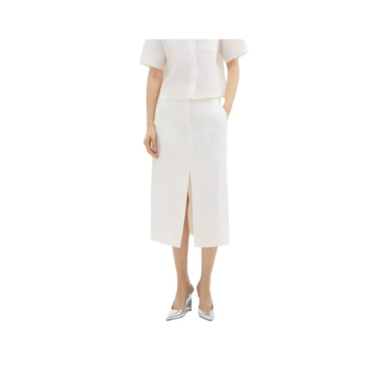 THEORY Casual Long Skirt Women's White-0
