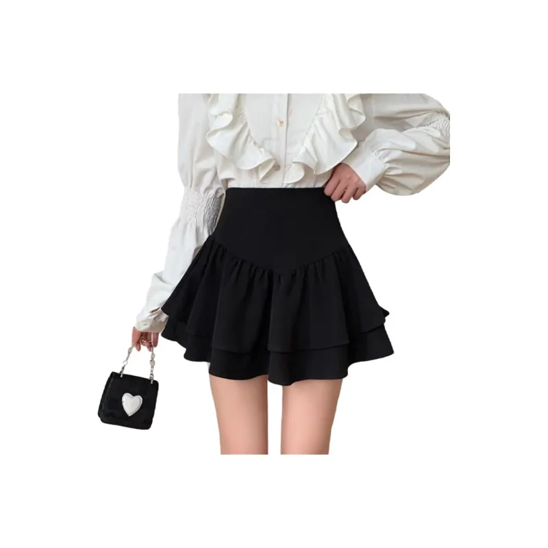 ROBINHOOD Casual Short Skirts Women's Black-0