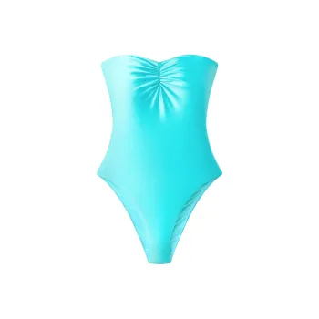 Khy FW24 DROP 010 Strapless Ruched One Piece One-piece Swimsuit Women's Aqua Green