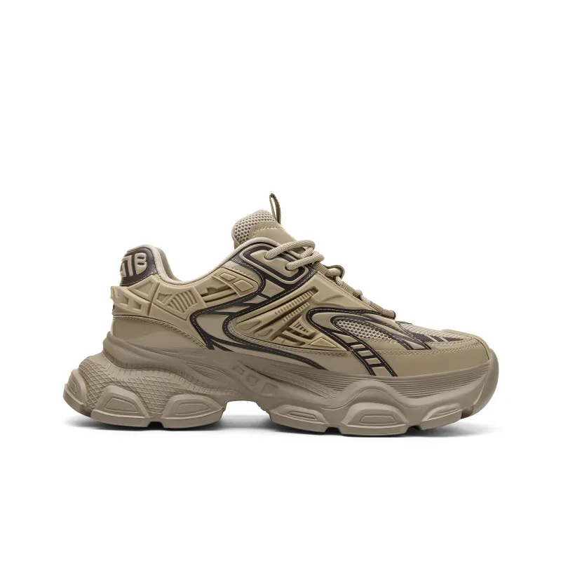 JEEP SPIRIT Low Top Chunky Sneakers Men's Brown-1