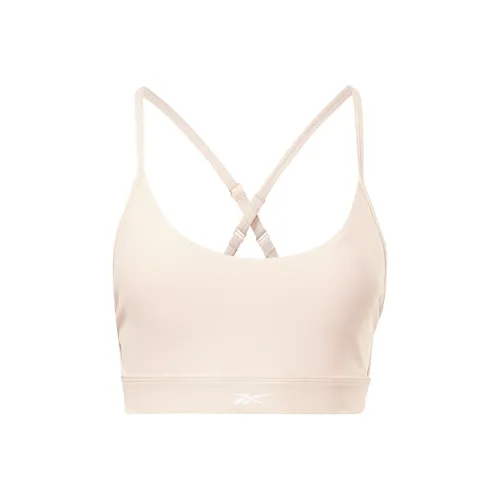 Reebok Lux Strappy Sports Bra Sports Underwear Women's Beige