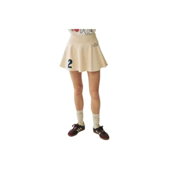 MARDI MERCREDI SS25 FLARE MINI SKIRT ORIGINALIS 25_CREAM Casual Short Skirts Korean Style Women's Cream