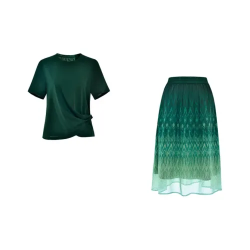 DIFFIE RIEGER Skirt Set Women's Green