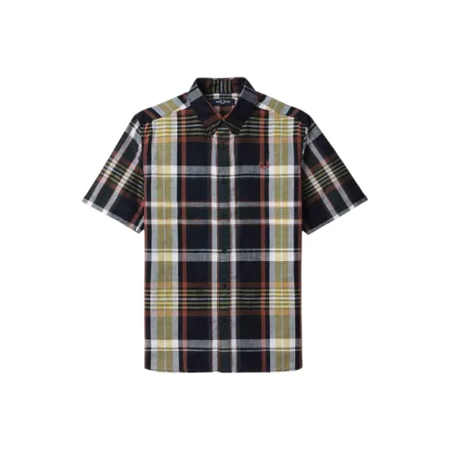 FRED PERRY Shirts Men Marine Blue NYX