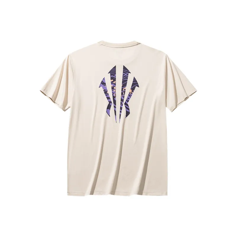 Anta Irving Collection Basketball Collection T Shirt Unisex Mud Gray-1