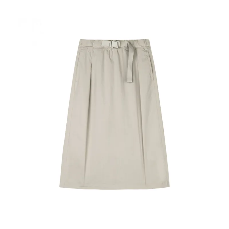 CHAOJIANTA Casual Long Skirts Women's Ash Gray-0