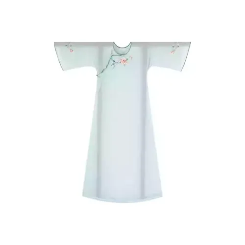 YICHENGFENGXU Cheongsam Women's Turquoise Positioning Embroidery