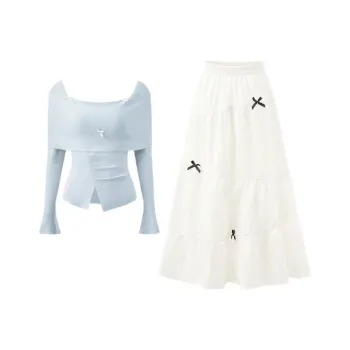 Mu Xiao Xin Two Piece Skirt Sets Women's