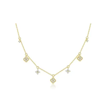 Agatha Alloy/Silver-Plated/Gold-Plated 925 Sterling Silver Necklaces Women's Gold