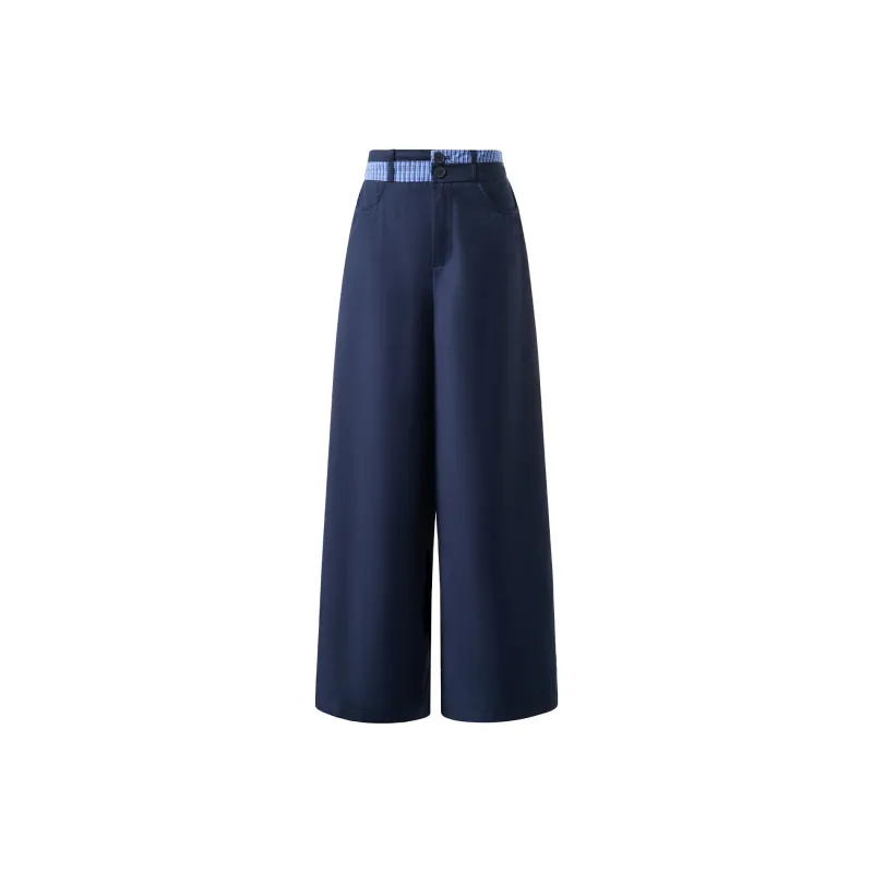 FOASIS Casual Pants Women's Navy Blue-0