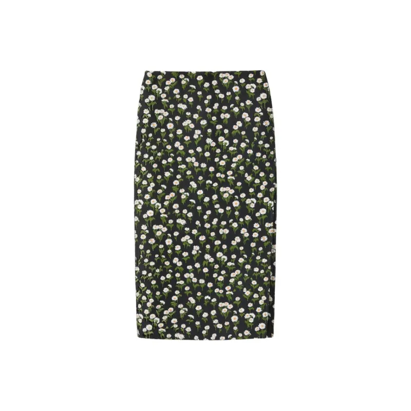 GUCCI Floral Mid Length Crêpe Skirt-0
