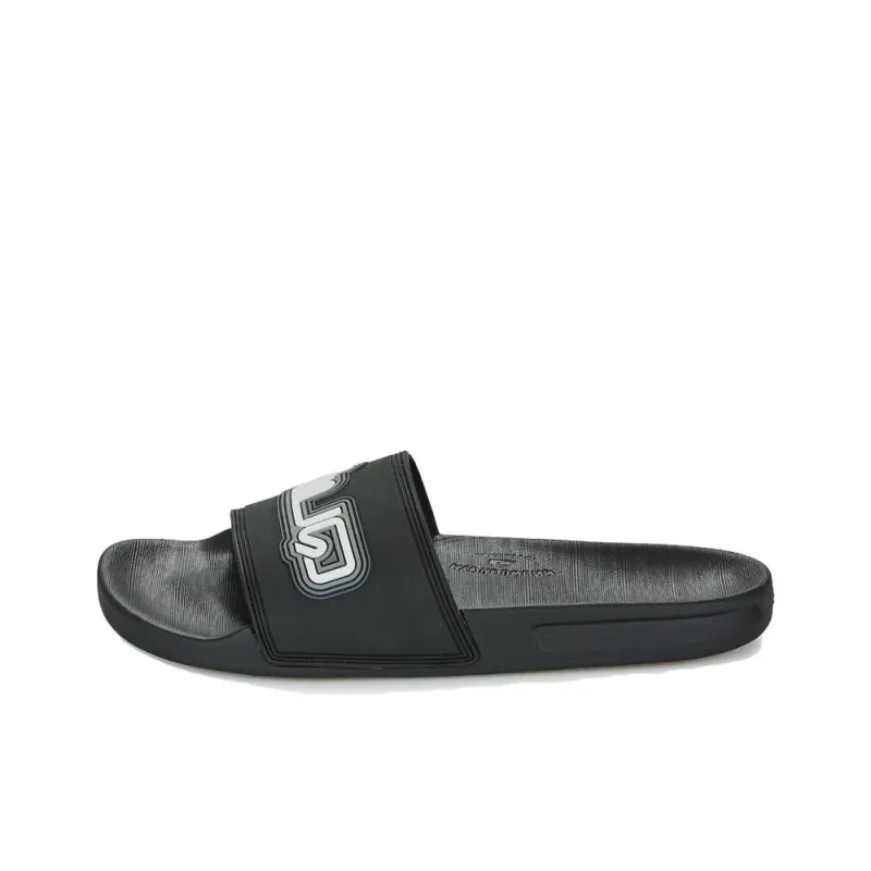 Quiksilver Rubber Sole Abrasion Resistant Slide Slippers Men's Black-0