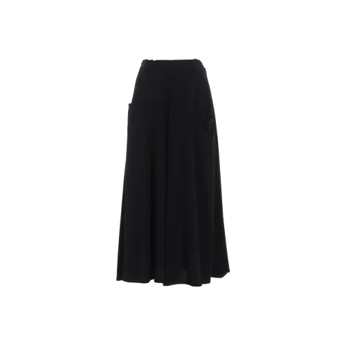 Yohji Yamamoto Flowy A Line Skirt 'Black'