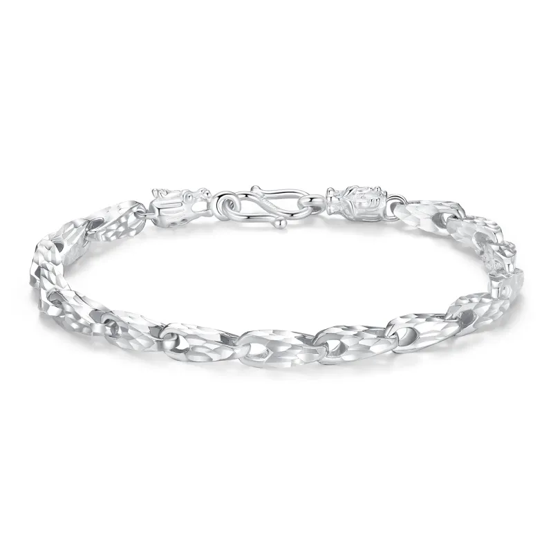 Original Summer S990 Silver Pure Silver Bracelets Unisex-0