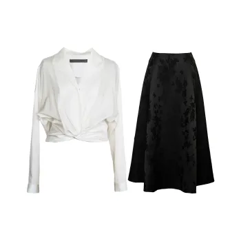 ROEYSHOUSE Two Piece Skirt Sets Women's