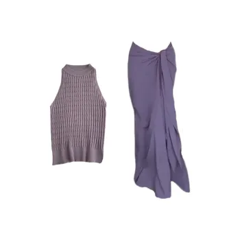 GLEE DIARY Two Piece Skirt Sets Women's