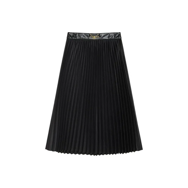 DKNY Casual Long Skirt Women's Black-0