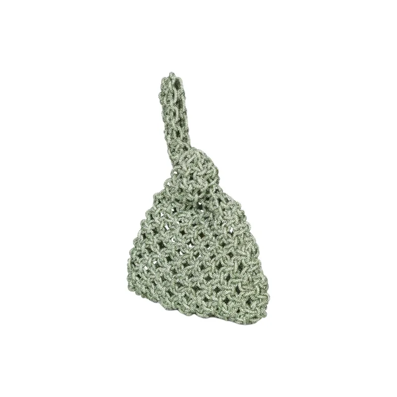 HIBOURAMA Resin With Crystal Handbag Women's Green-1
