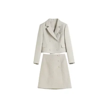Hang Yi Court Skirt Set Women's Light Green