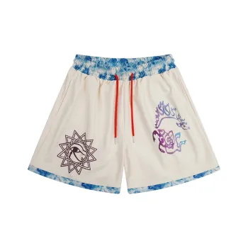 BKCXZICE Sports Shorts Unisex Ecru