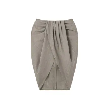 Stella McCartney SS25 Casual Long Skirt Women's Gray