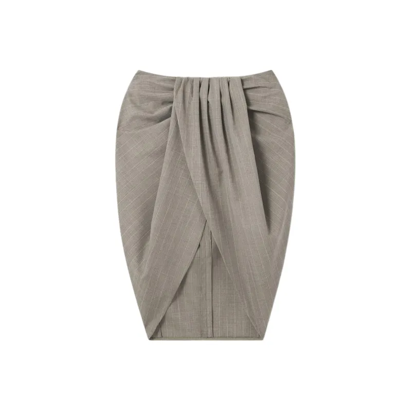 Stella McCartney SS25 Casual Long Skirt Women's Gray-0
